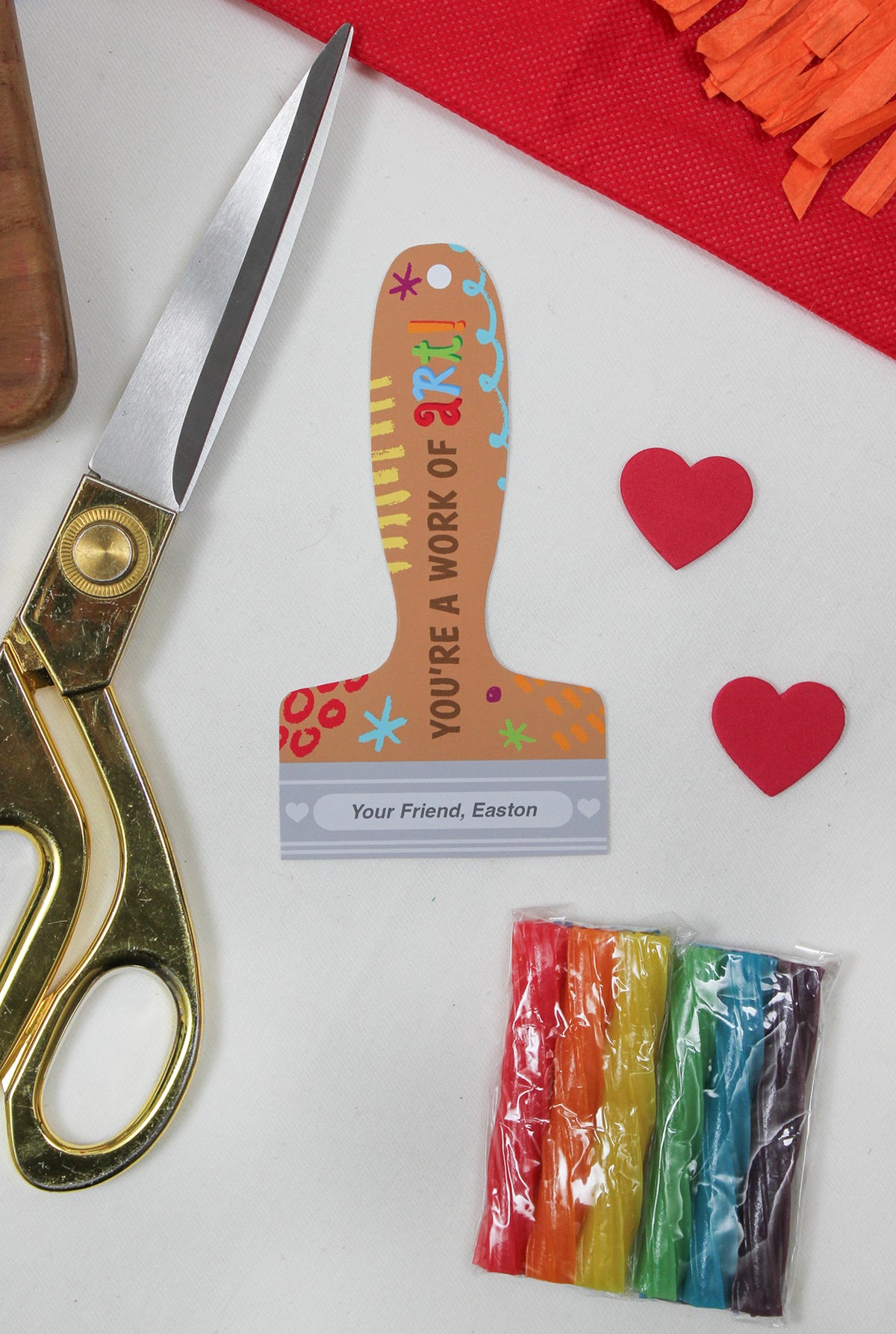 Paintbrush Kids Valentine