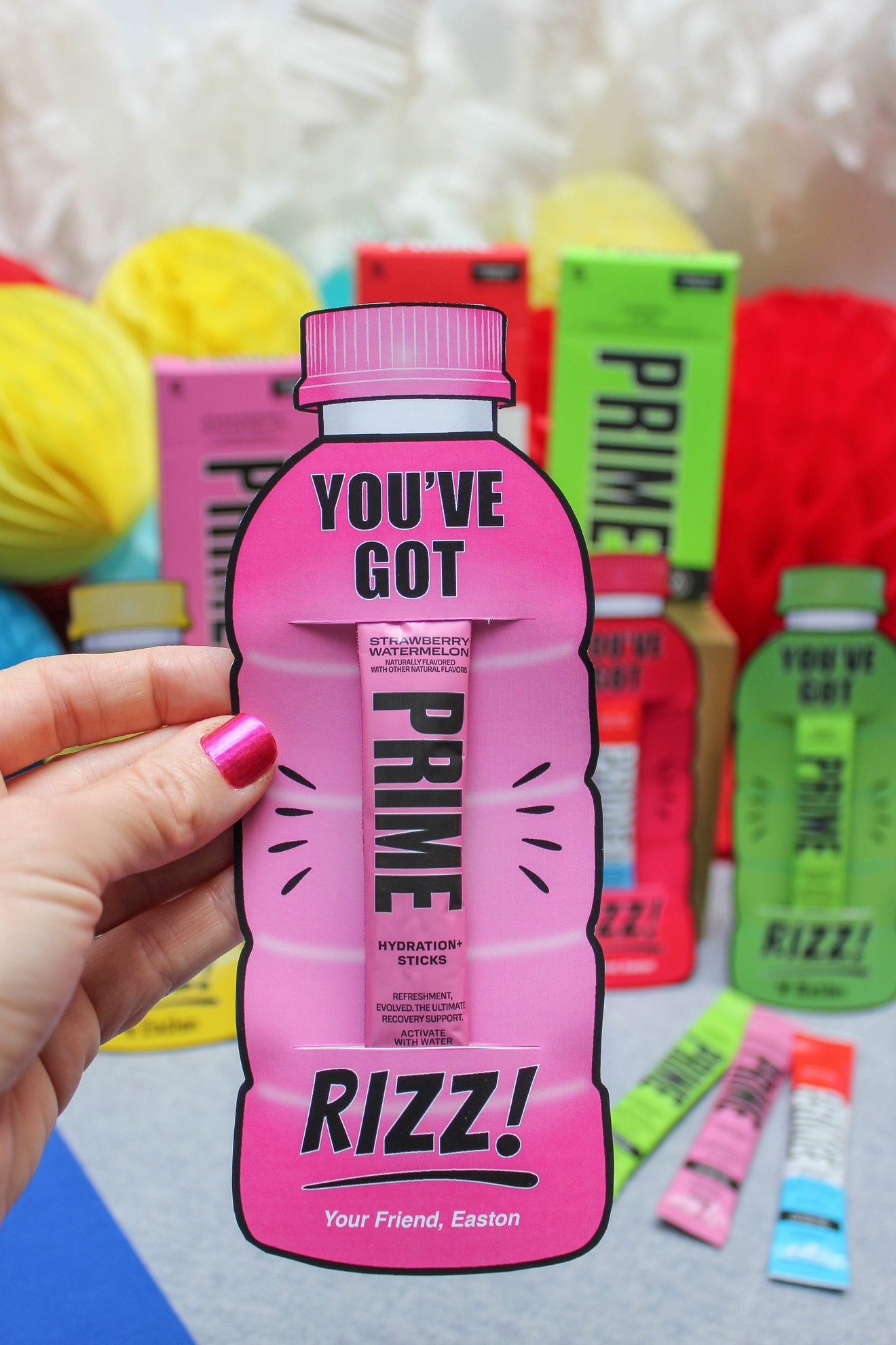 Rizz Drink Bottle Kids Valentine – Just Add Confetti