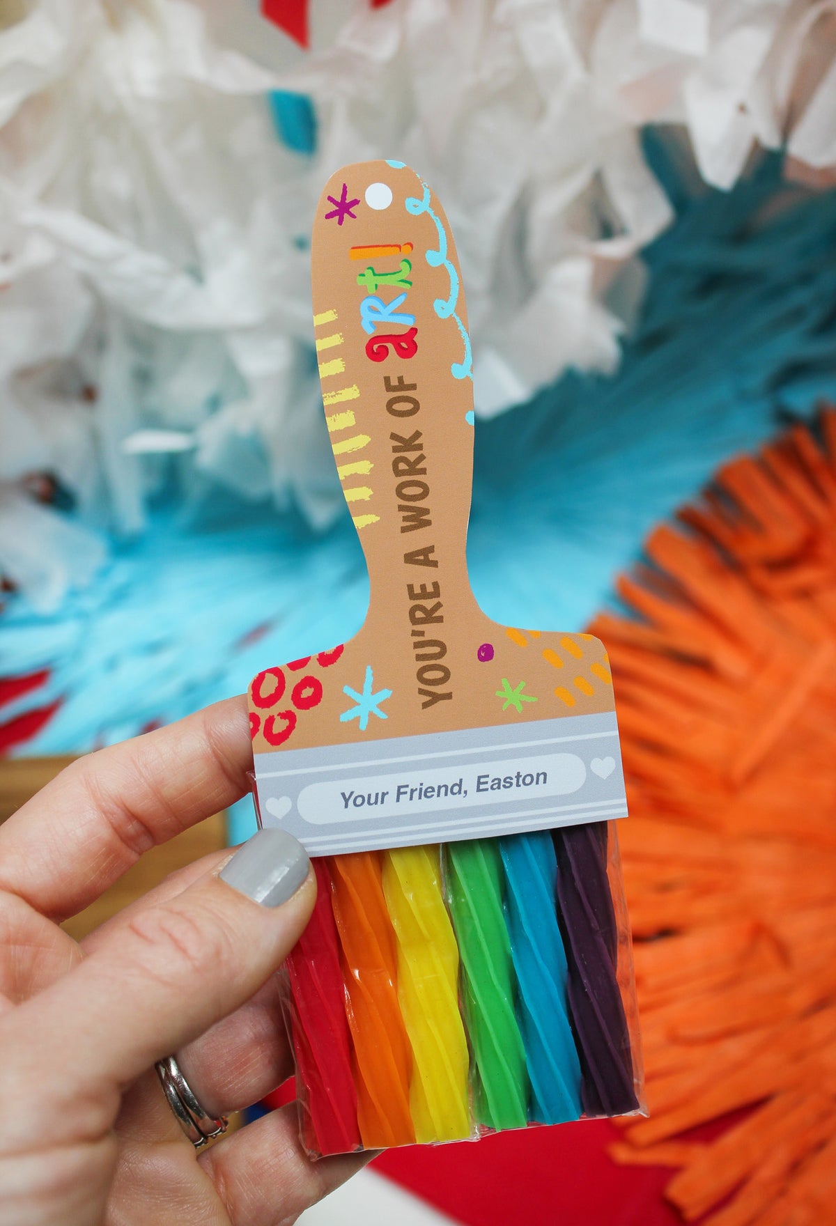 Paintbrush Kids Valentine