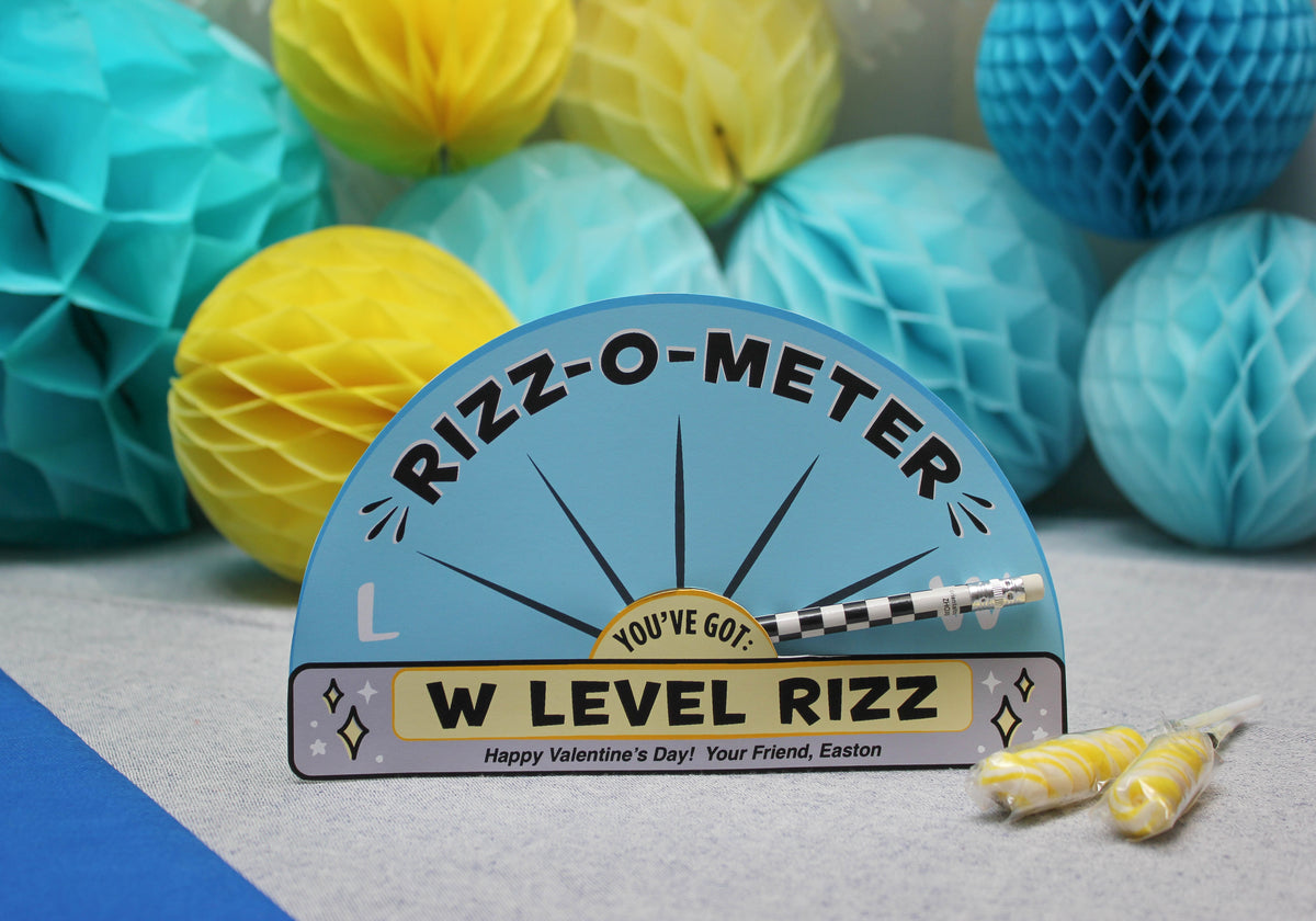 Rizz-o-meter Kids Valentine – Just Add Confetti
