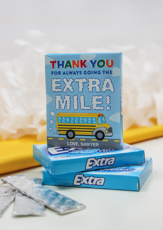 “Going the EXTRA Mile” School Bus Driver Appreciation Gift