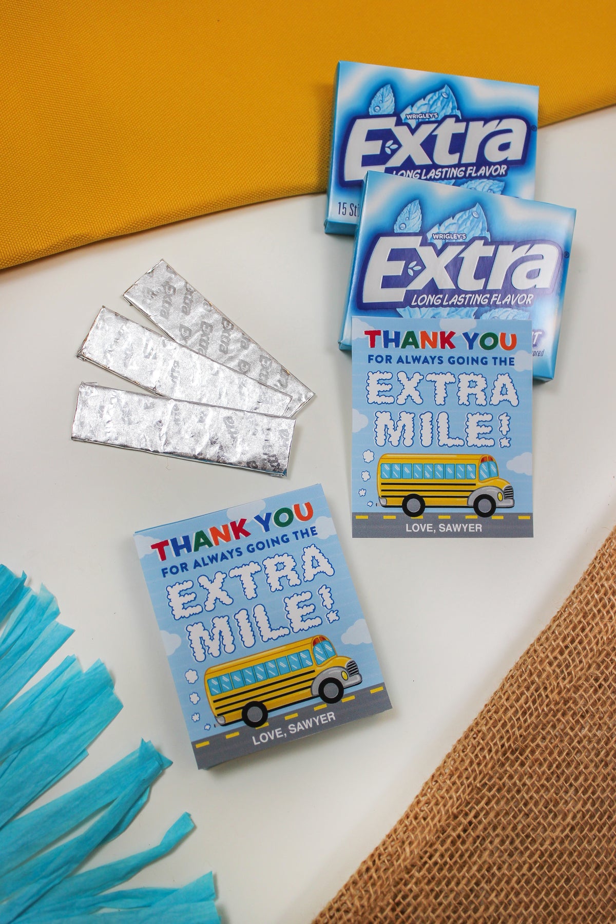 “Going the EXTRA Mile” School Bus Driver Appreciation Gift