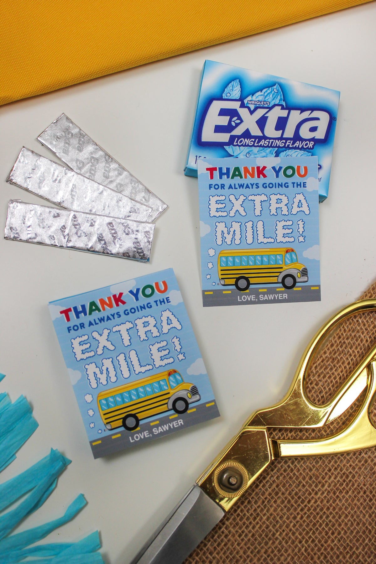 “Going the EXTRA Mile” School Bus Driver Appreciation Gift