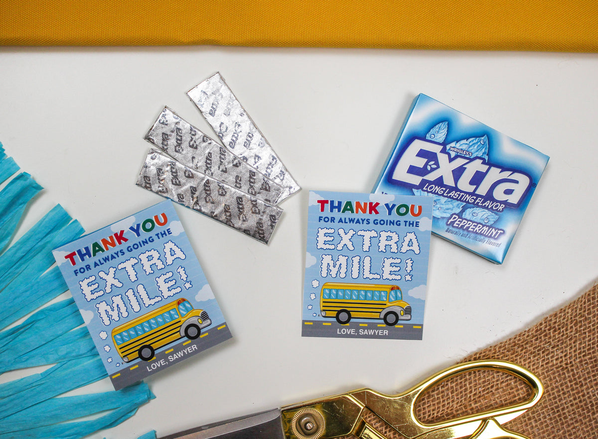 “Going the EXTRA Mile” School Bus Driver Appreciation Gift