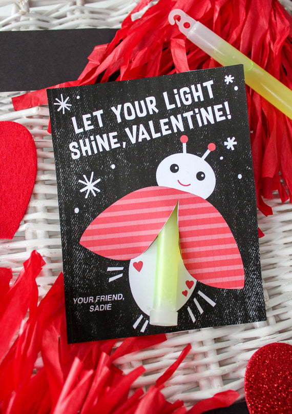 Firefly Glow Stick Kids Valentine