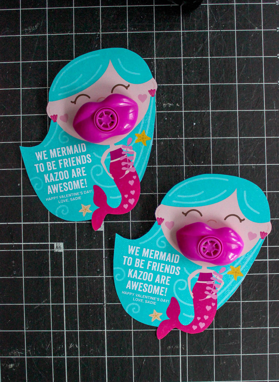 Mermaid Kazoo Kids Valentine