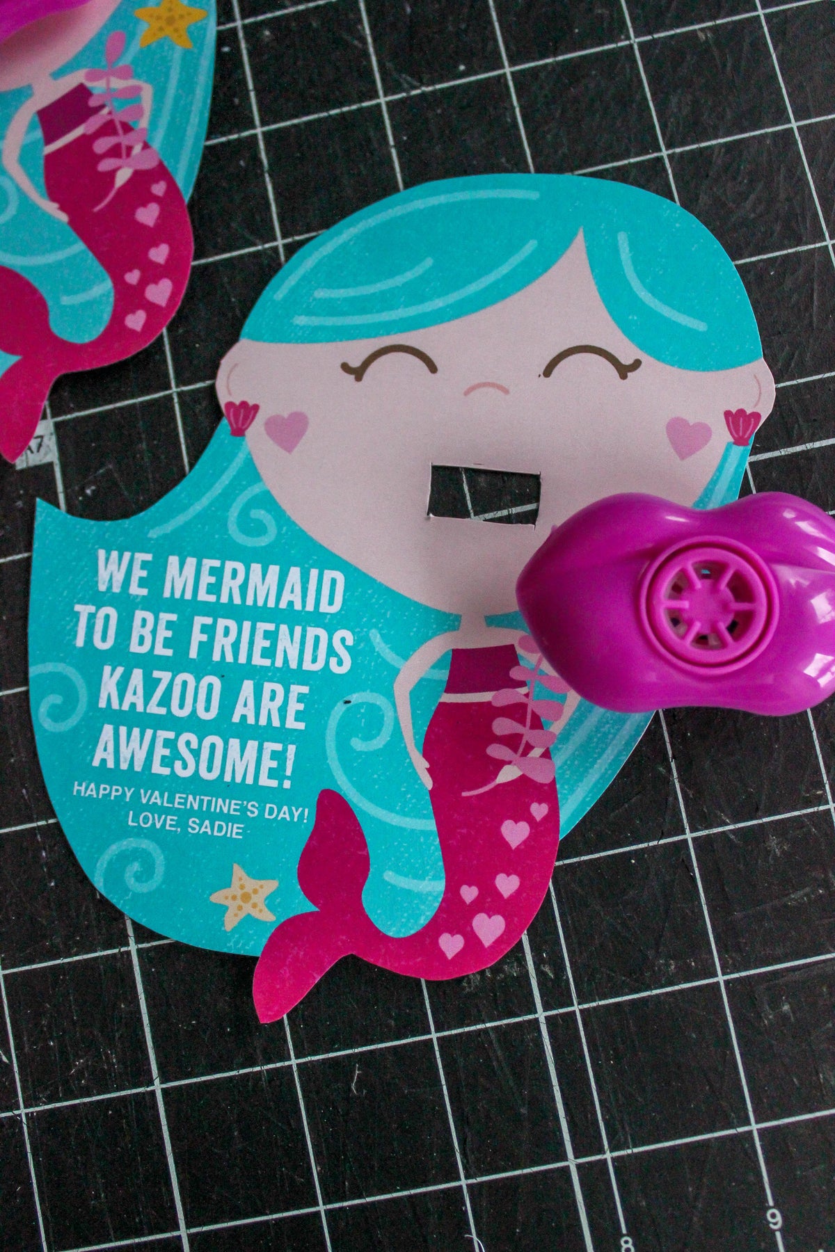 Mermaid Kazoo Kids Valentine