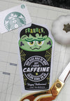 Frankly, Need Caffeine Halloween Coffee Gift Card Holders