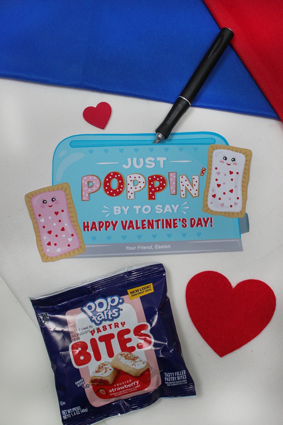 Pop Pastry Kids Valentine