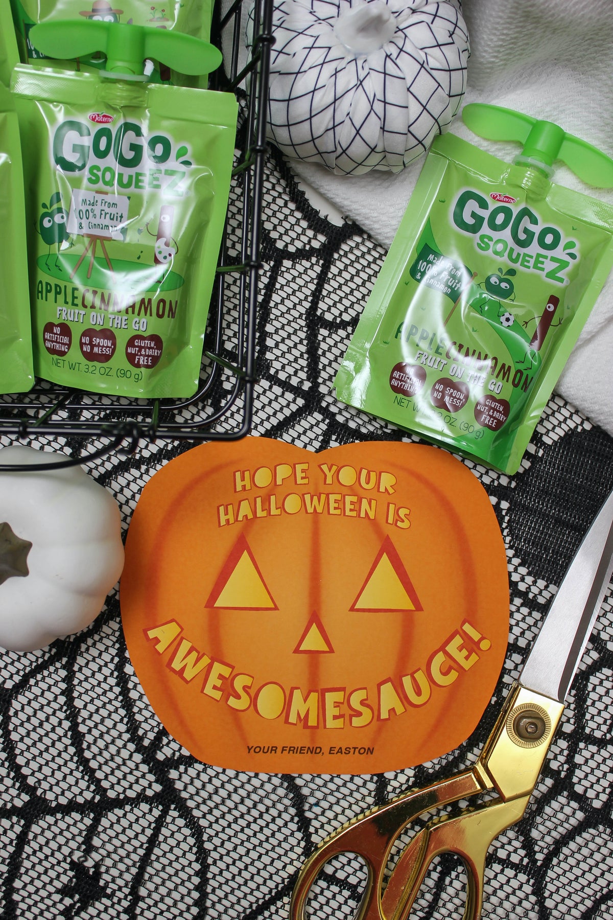 Kids Halloween Applesauce Treat