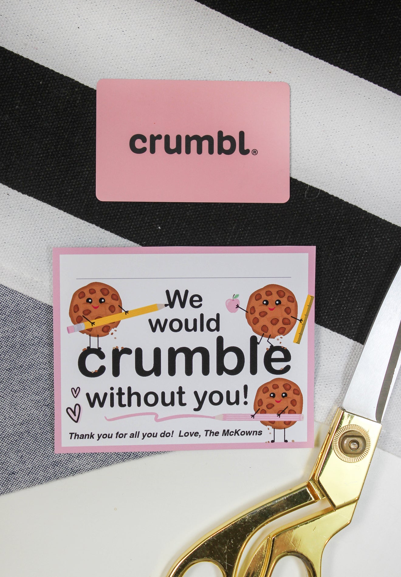 cookie-gift-card-holder-just-add-confetti for We Would Crumble Without You Free Printable Cookie Gift Card Holder – Just Add Confetti for We Would Crumble Without You Free Printable
