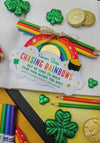 “Never Stop Chasing Rainbows” Art Supply St. Patrick's Day Gift