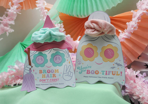 Groovy Ghosts Halloween Hair Scrunchie Gifts