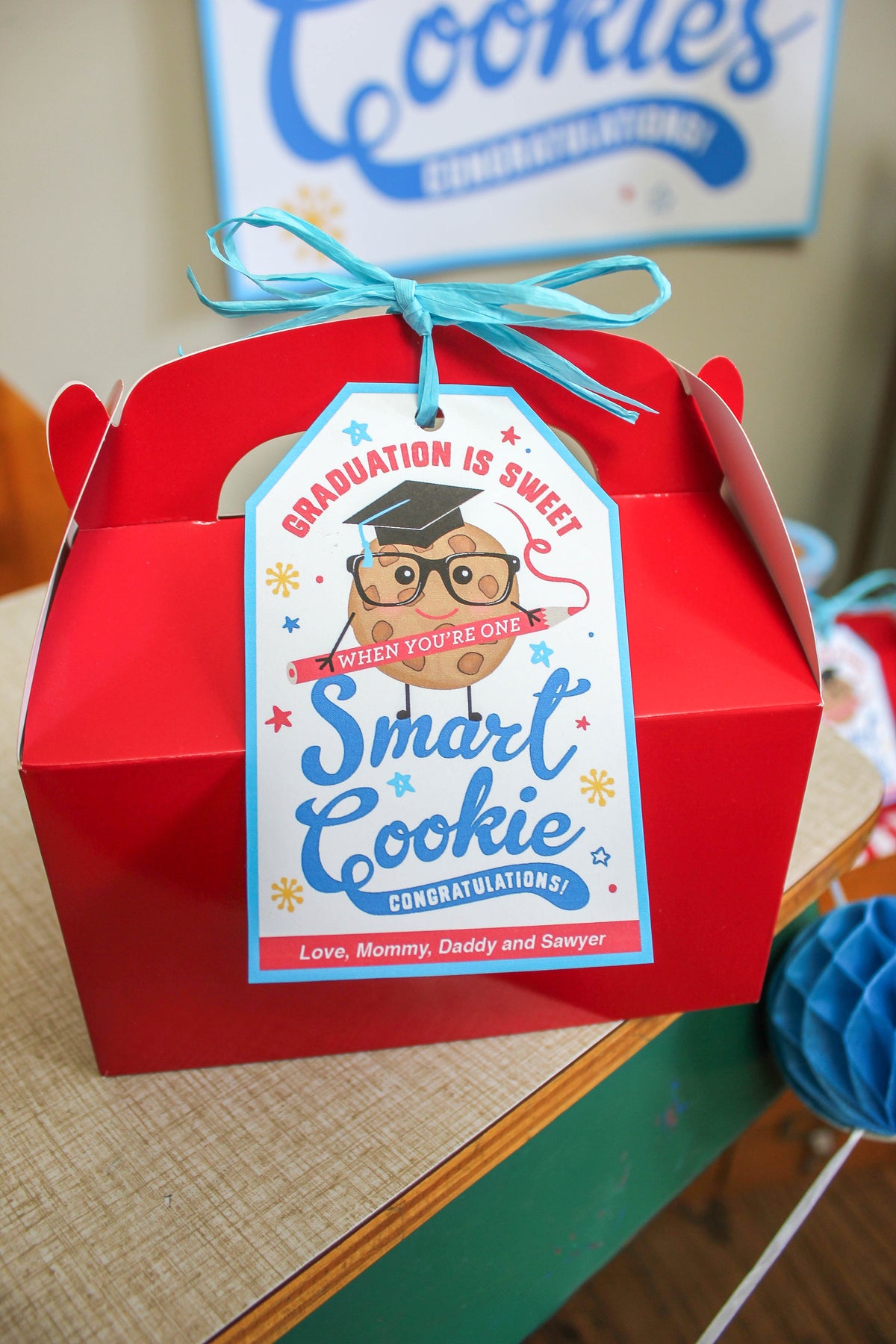 Smart Cookie Graduation Party Treat Tag