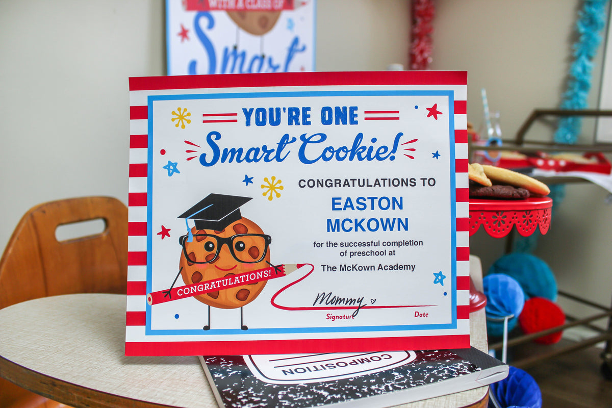 Smart Cookie Graduation Certificate