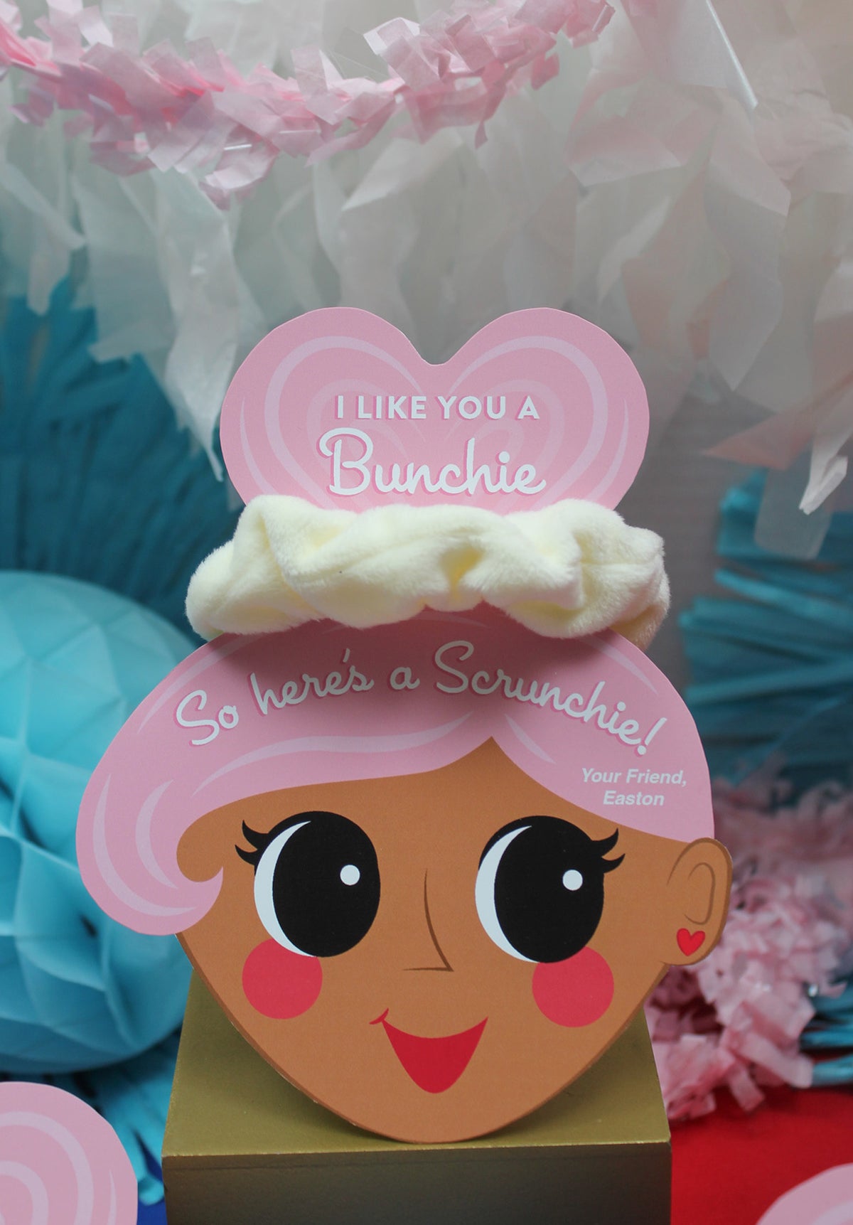 Hair Scrunchie Kids Valentine