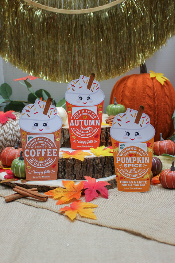 Thanksgiving Coffee Gift Card Holders