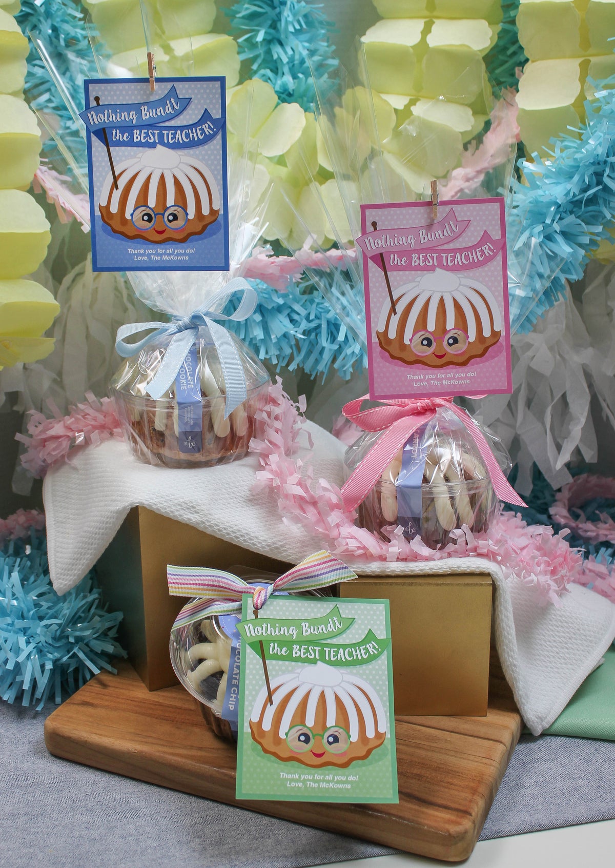 Bundt Cake Teacher Gift Tags