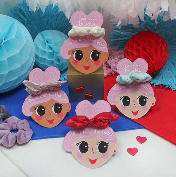 Hair Scrunchie Kids Valentine