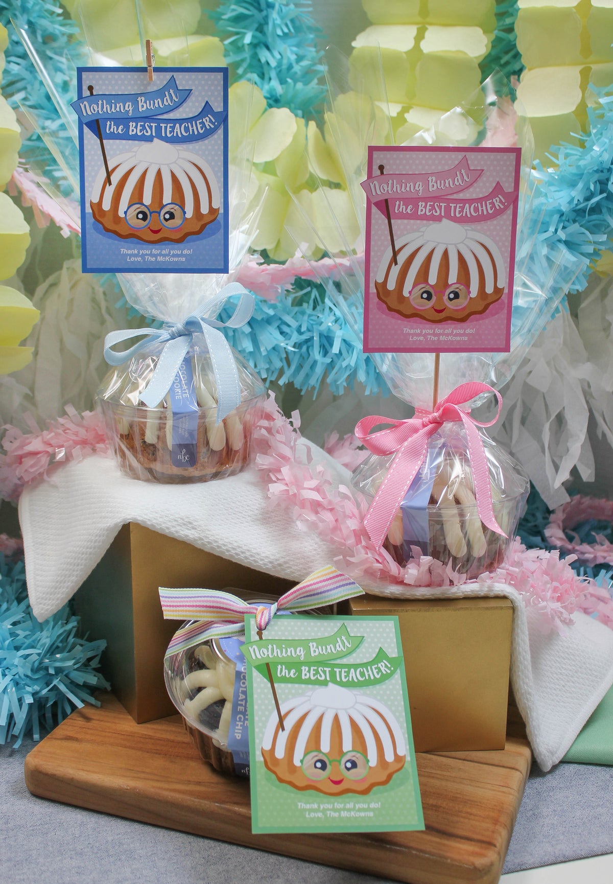 Bundt Cake Teacher Gift Tags