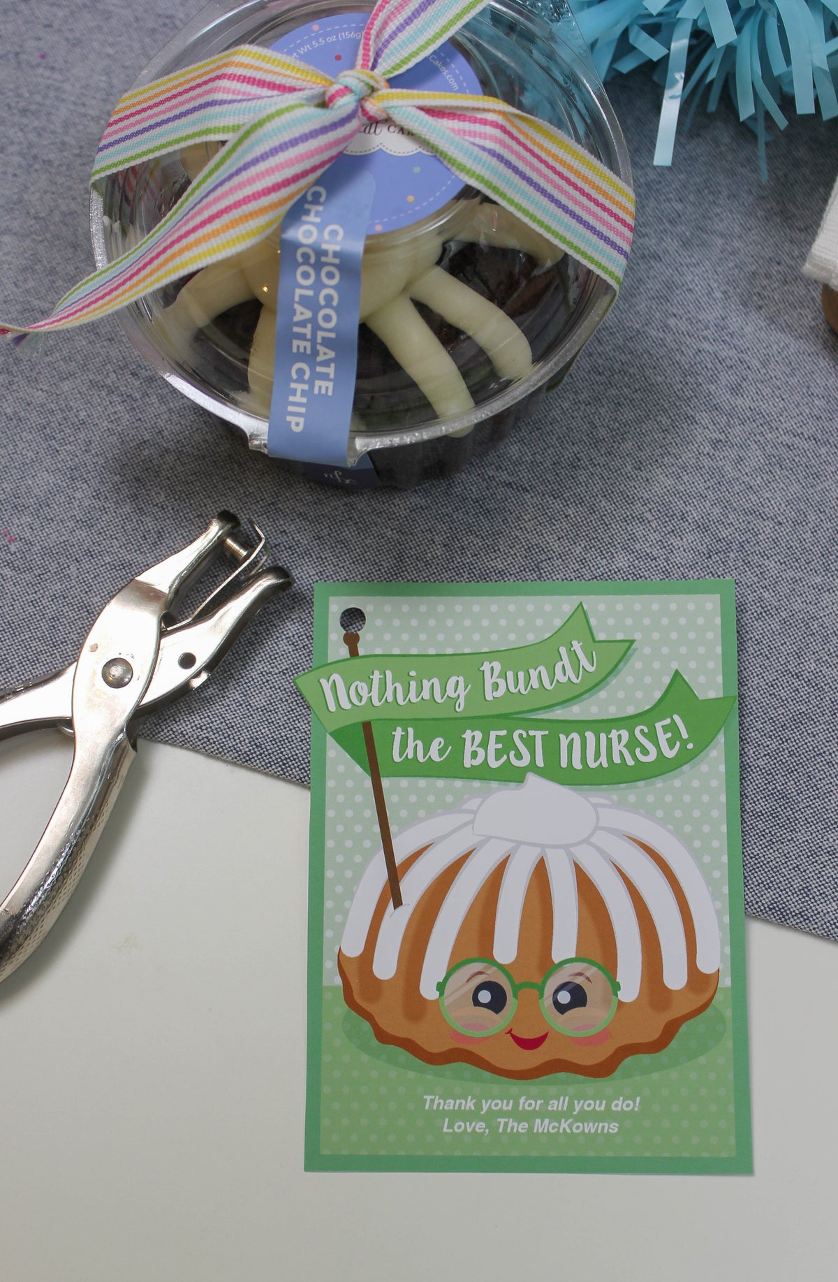 Bundt Cake Nurse Gift Tags