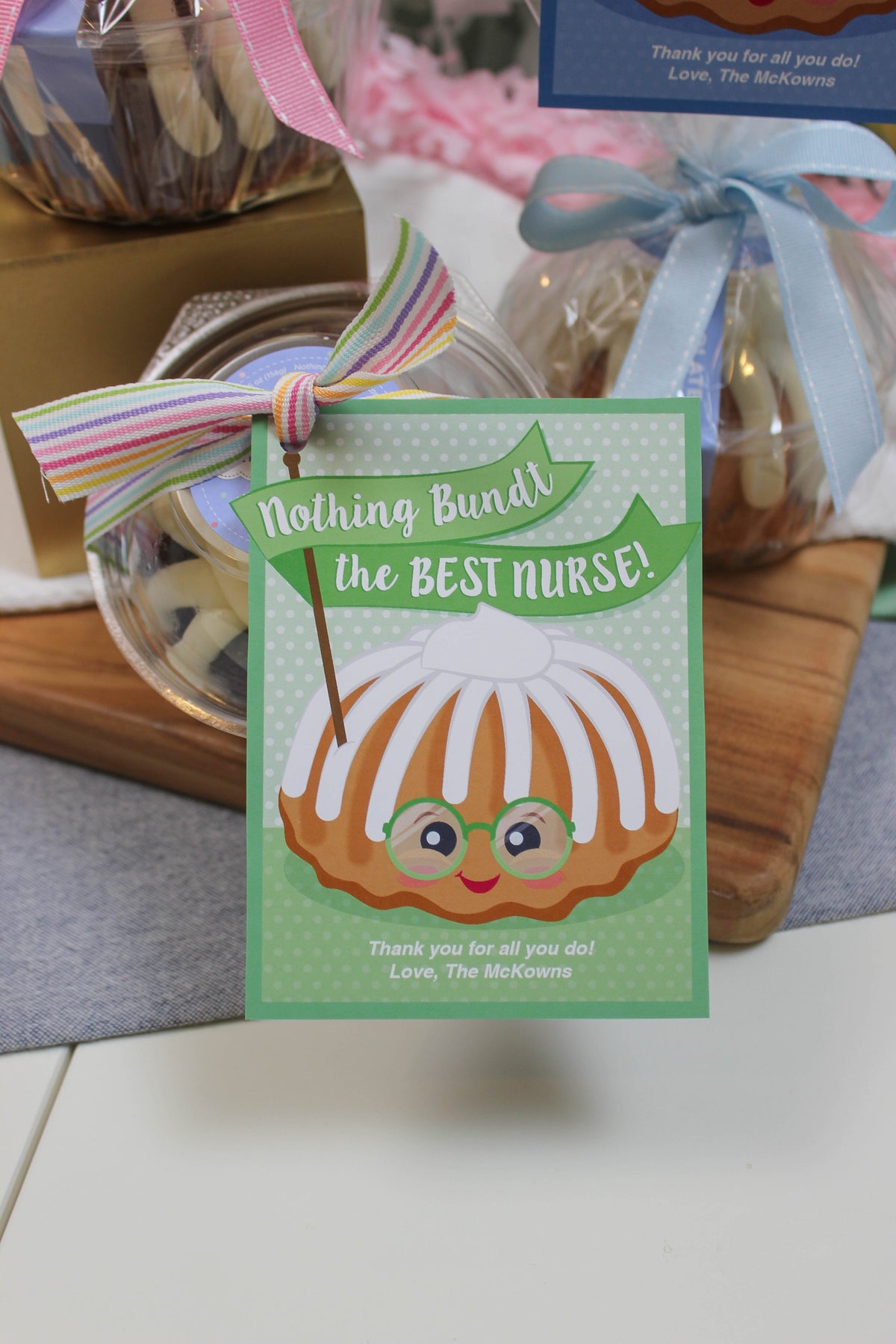 Bundt Cake Nurse Gift Tags