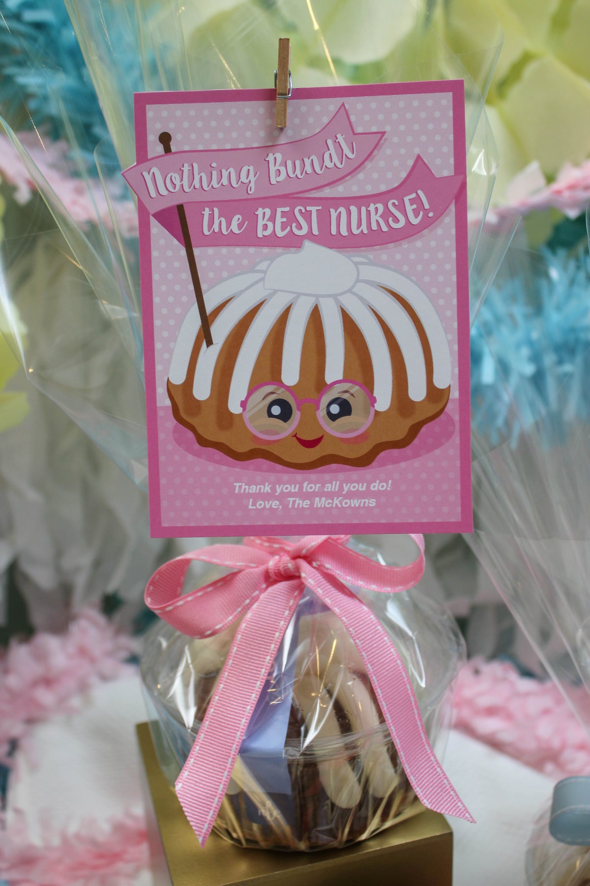 Bundt Cake Nurse Gift Tags