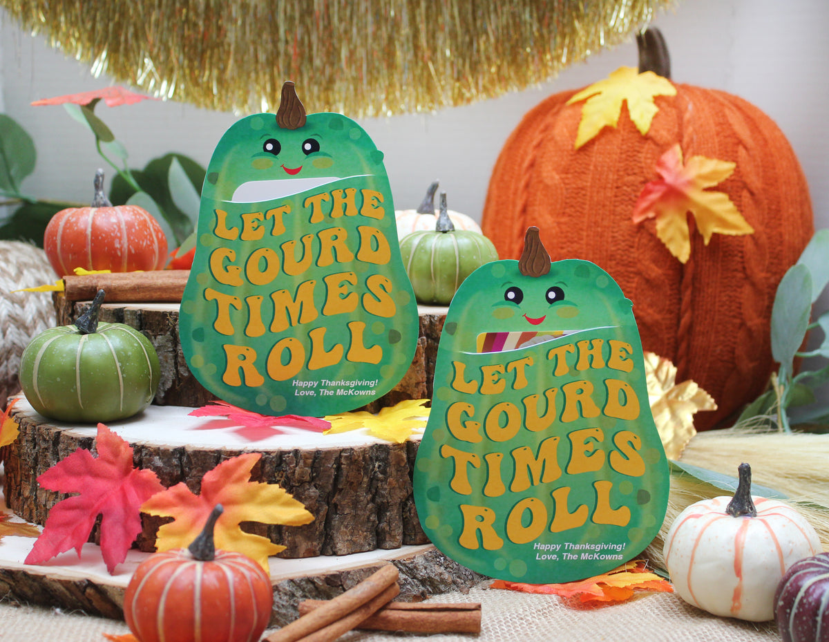 “Let the Gourd Times Roll” Gift Card Holders