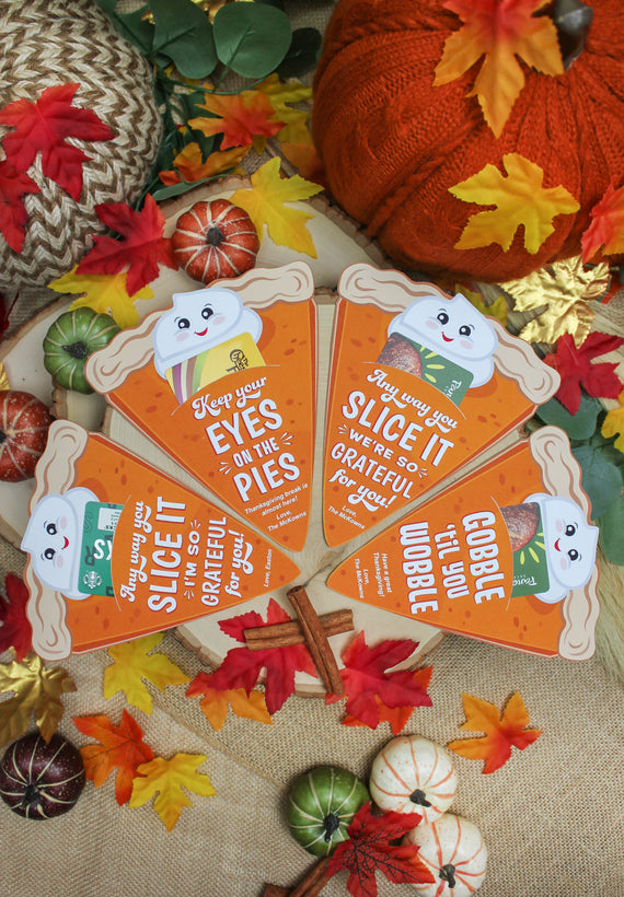 Pumpkin Pie Gift Card Holders