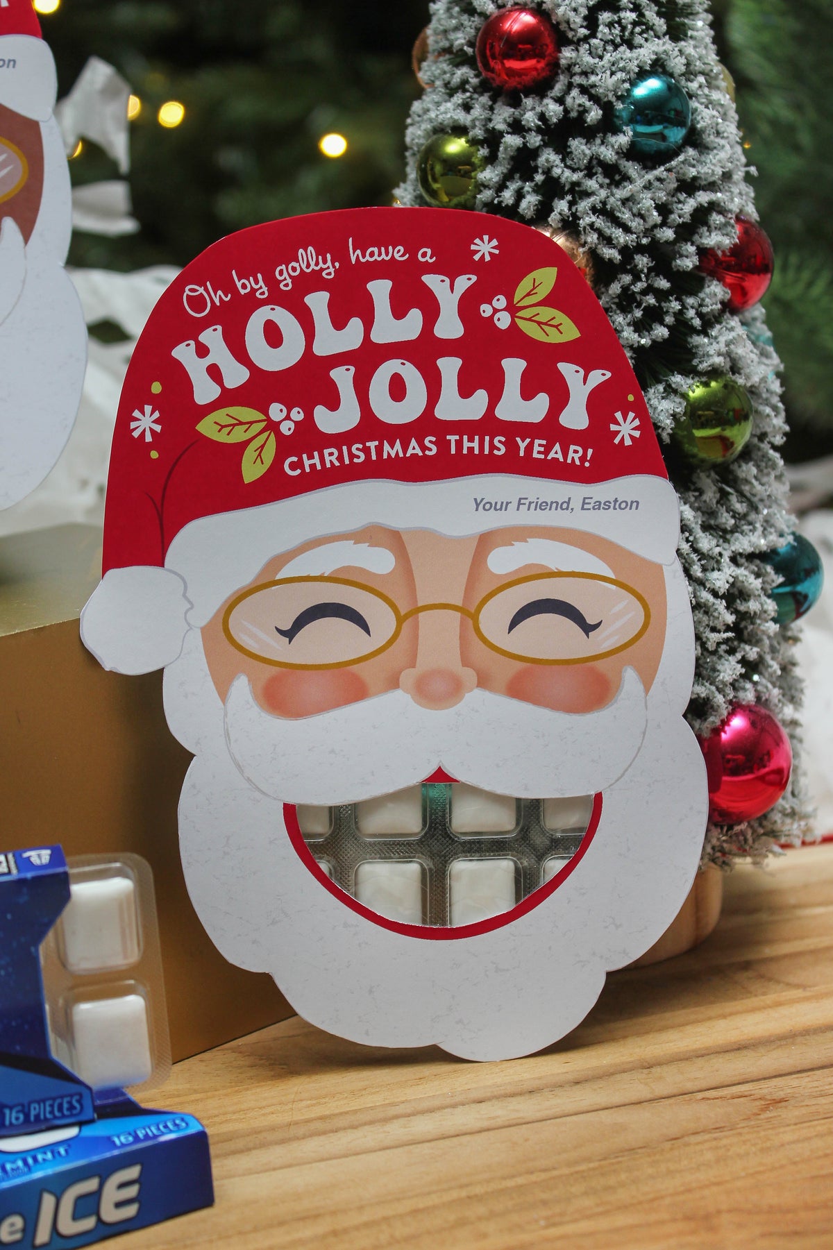 Santa with Chewing Gum Teeth