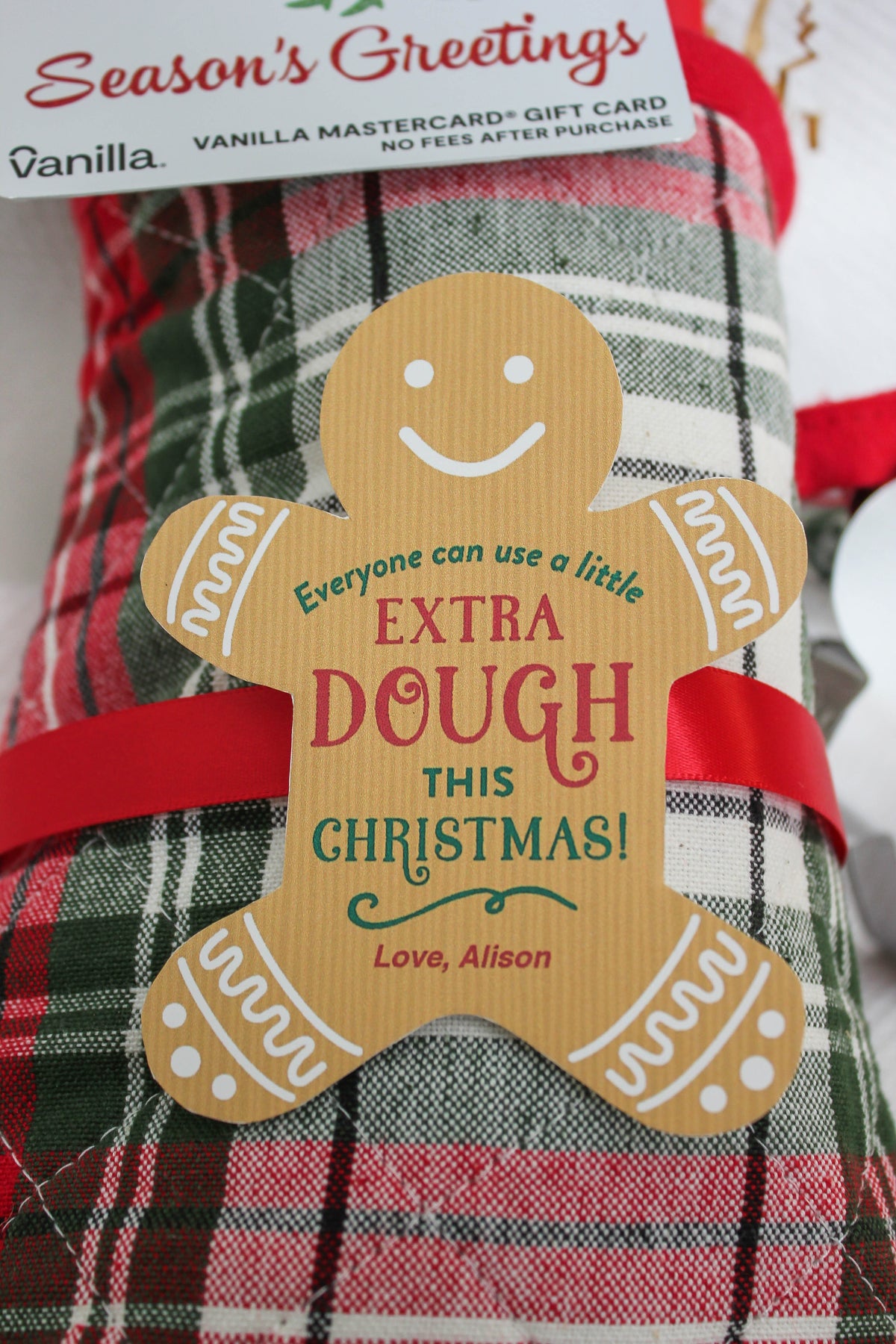 “Extra Dough” Christmas Gift Card Tag