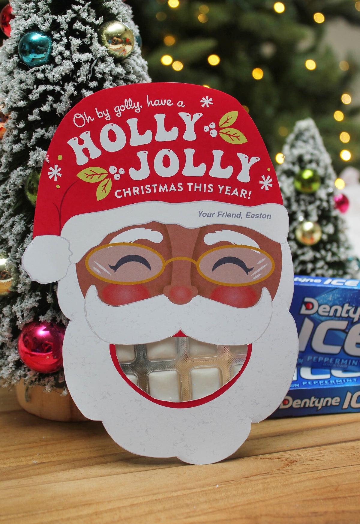 Santa with Chewing Gum Teeth