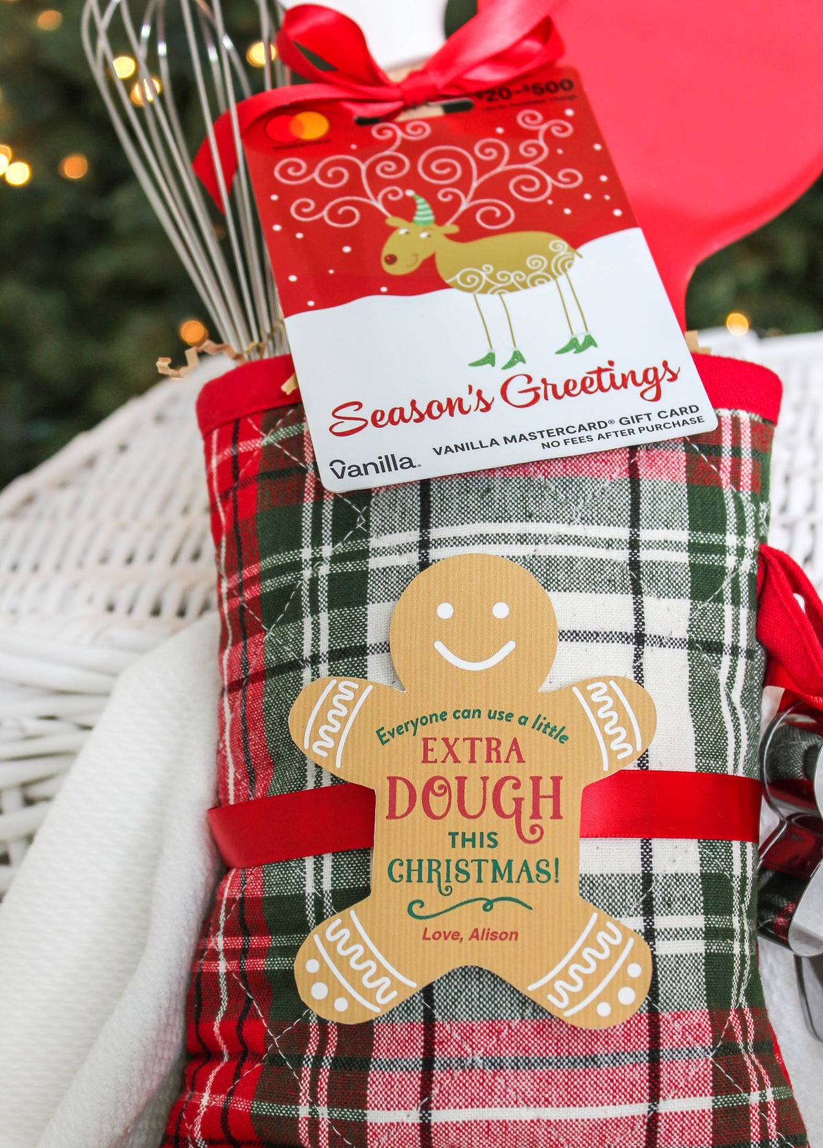 “Extra Dough” Christmas Gift Card Tag