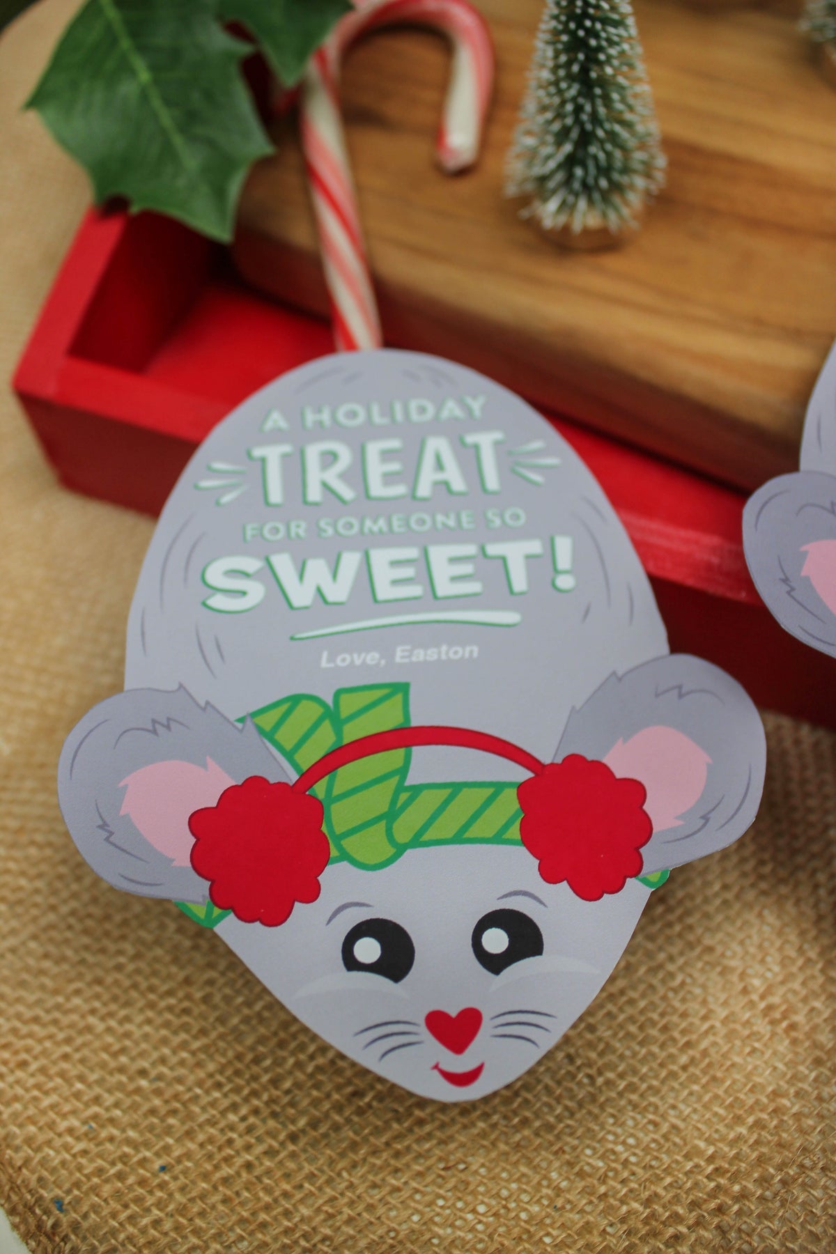 Christmas Mice Candy Cane Treat