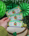 St. Patrick's Day Play Money Reward Coupons