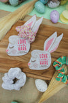 "Love is in the Hare” Easter Hair Scrunchie Gift