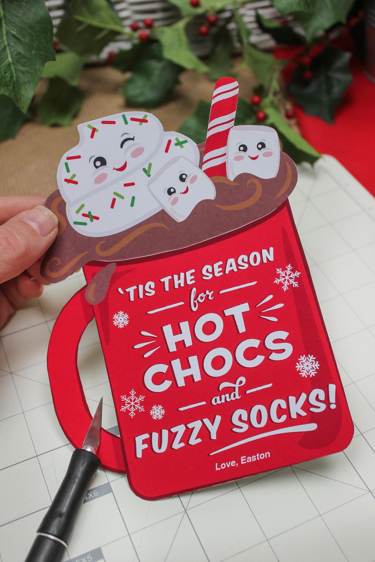 Hot Chocs & Fuzzy Socks Christmas Gift