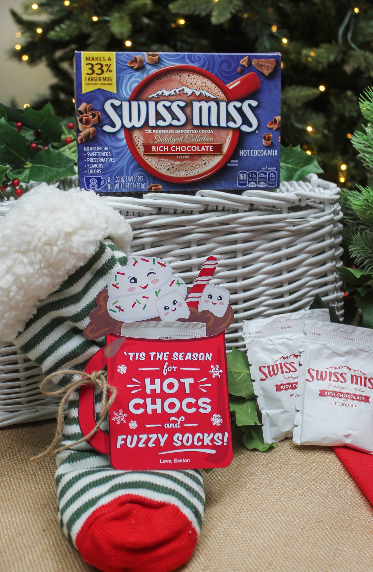 Hot Chocs & Fuzzy Socks Christmas Gift