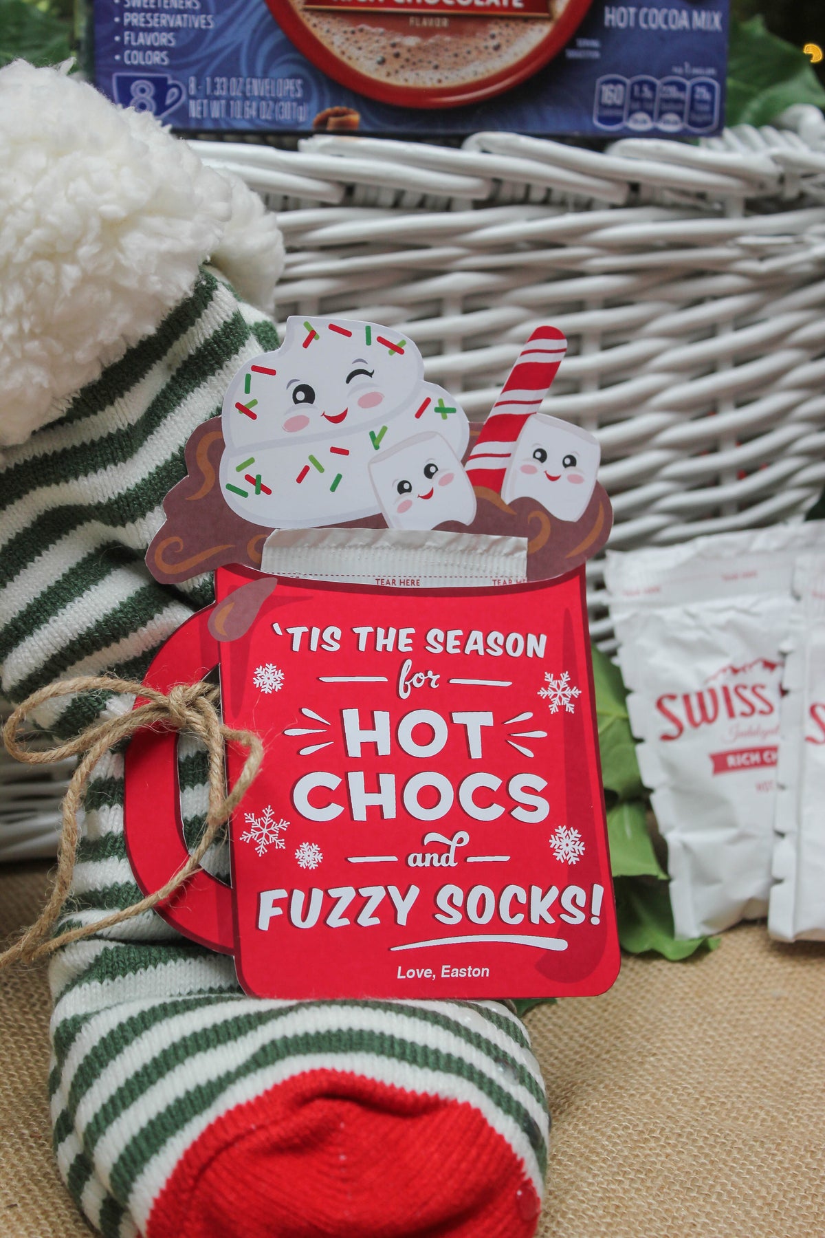 Hot Chocs & Fuzzy Socks Christmas Gift