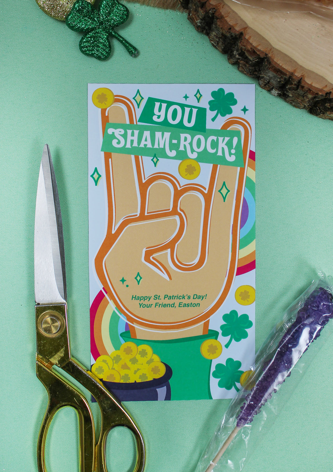 Rocker Leprechaun Hand St. Patrick's Day Treat