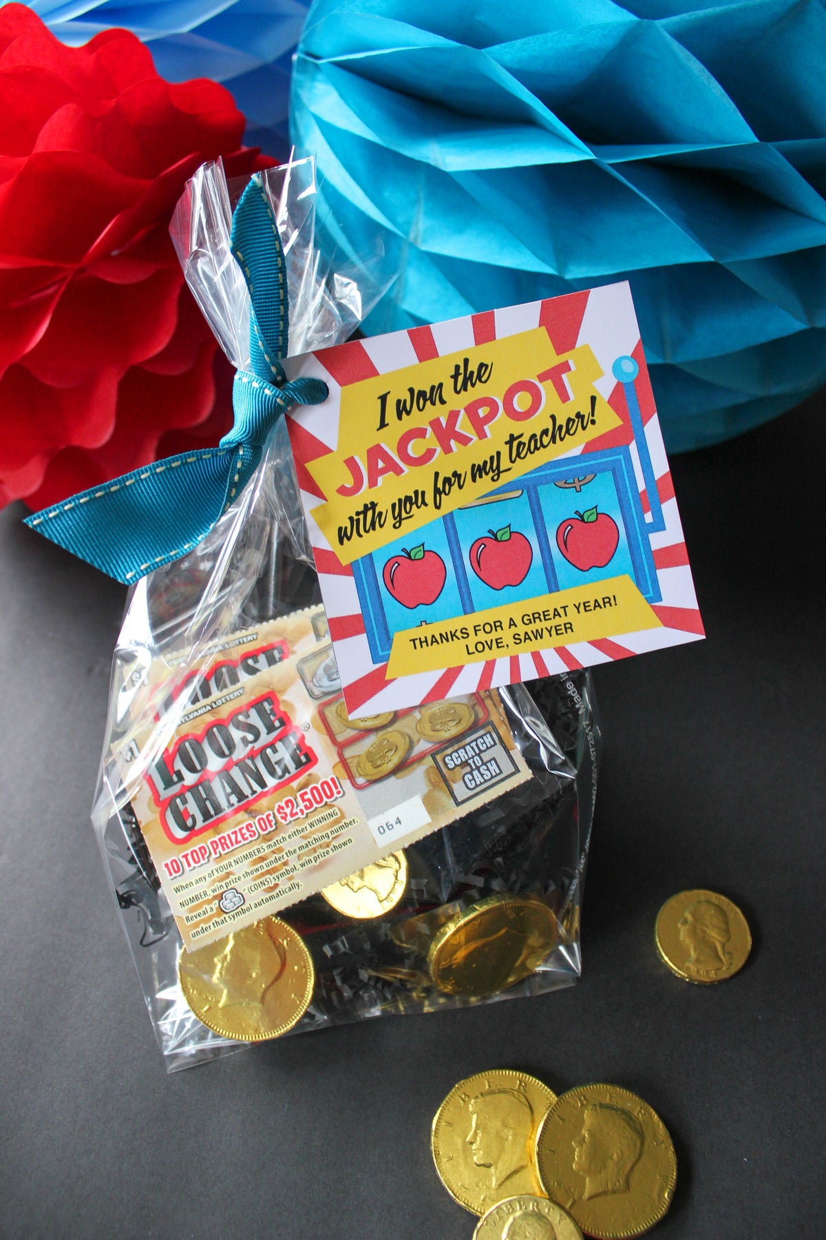 “Jackpot” Lottery Ticket Teacher Gift