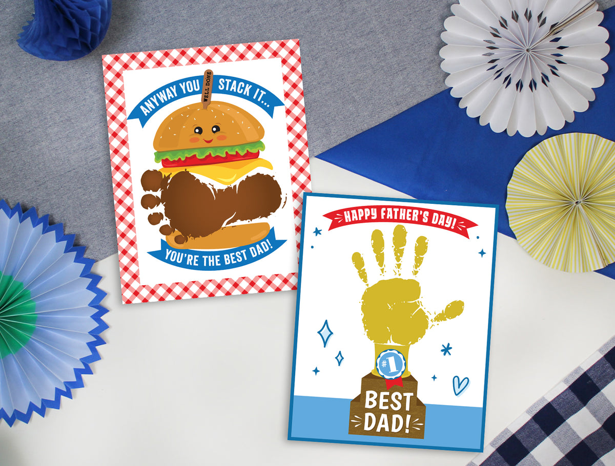 Father's Day Handprint & Footprint Art