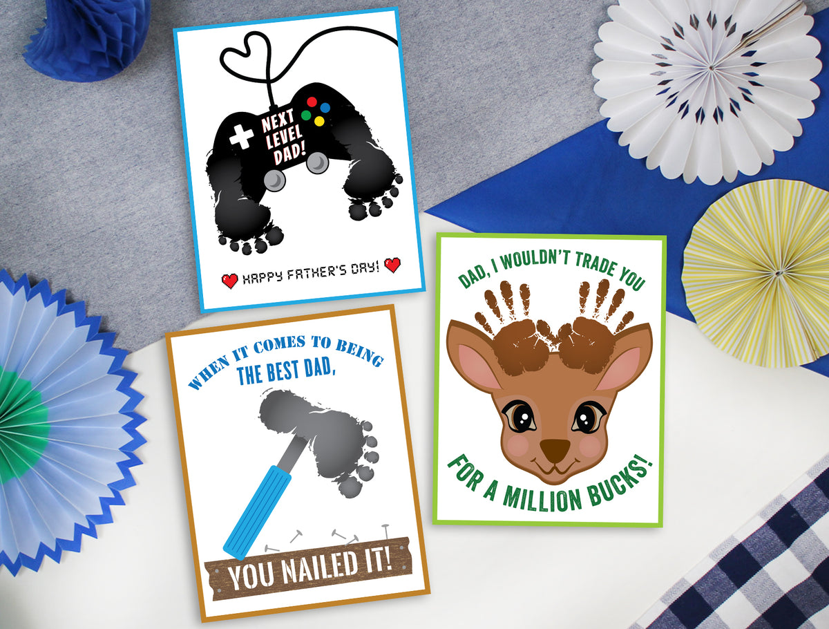 Father's Day Handprint & Footprint Art