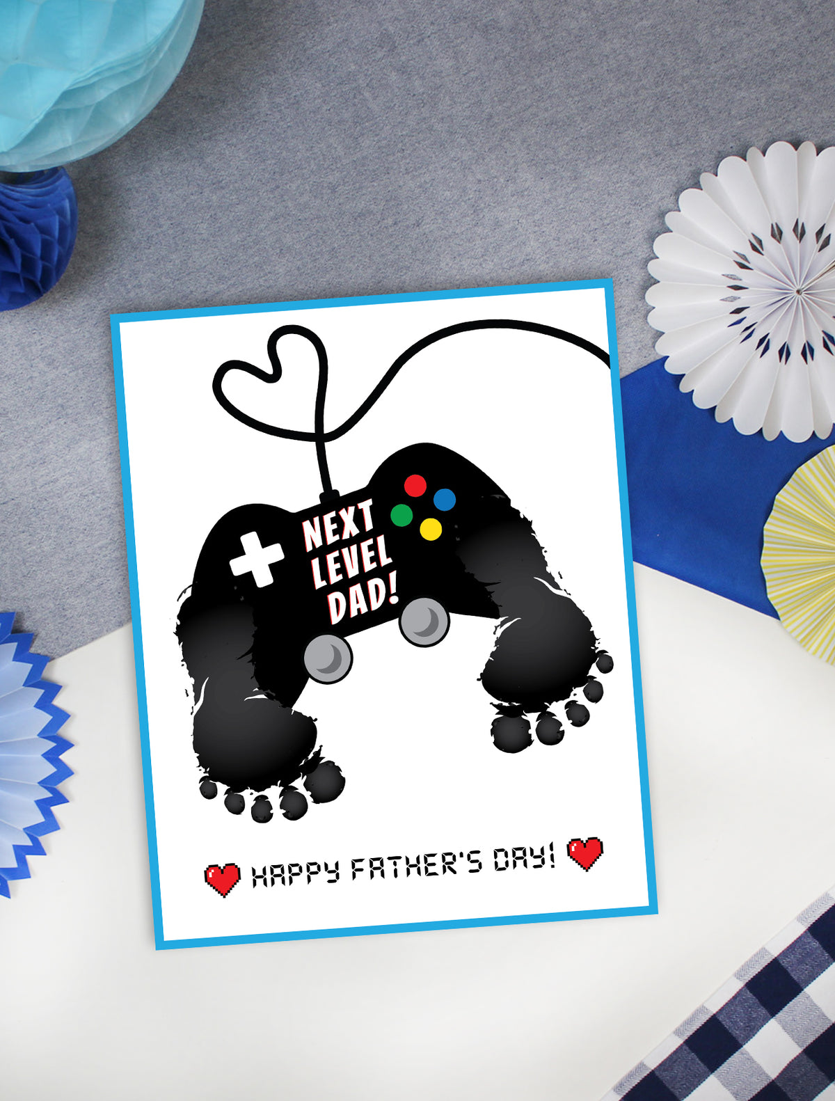 Father's Day Handprint & Footprint Art
