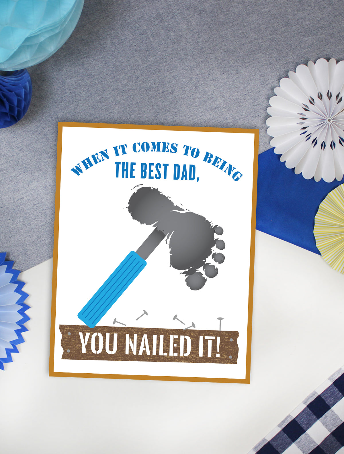Father's Day Handprint & Footprint Art