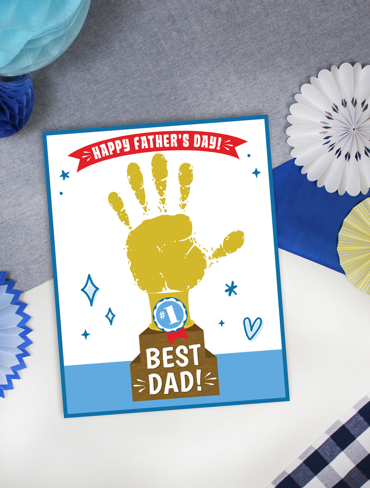 Father's Day Handprint & Footprint Art