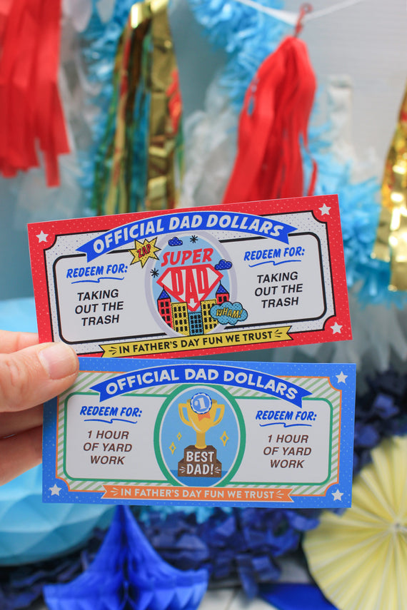 "Dad Dollars" Father's Day Coupons