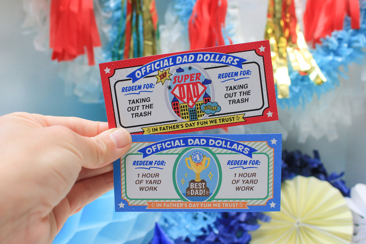 "Dad Dollars" Father's Day Coupons