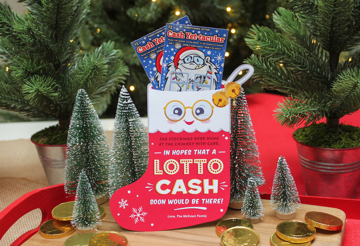 Lottery Ticket Christmas Stocking