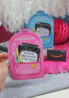 Teacher Appreciation Backpack Gift Card Holder